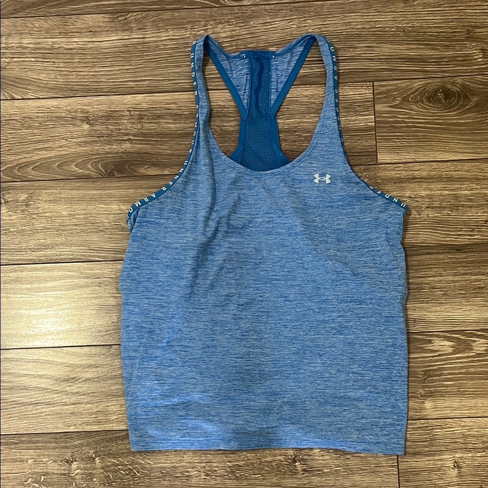 Under Armour Blue Sleeveless Fitted Tank Top